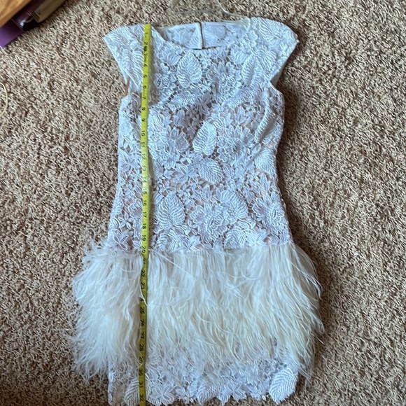White Jovani size 2 cocktail/pageant/prom dress. - Picture 7 of 10